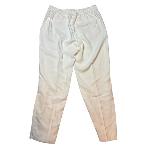 J.Crew Jamie White Cropped Tapered Pants Elastic Waist Size 8 NWT - Picture 5 of 7